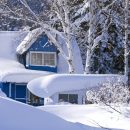 dacha in snowdrift